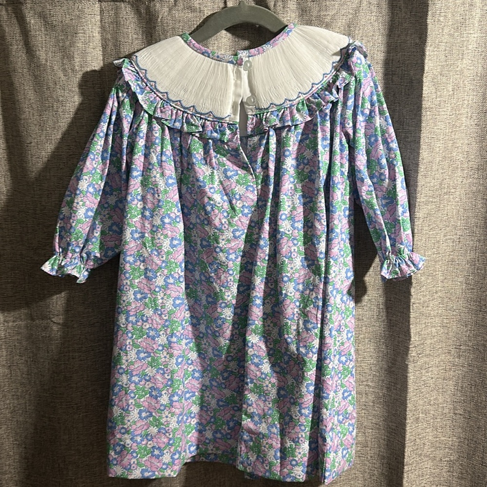 Stitchy Fish smocked turkey dress, size 24 month - Picture 3 of 5